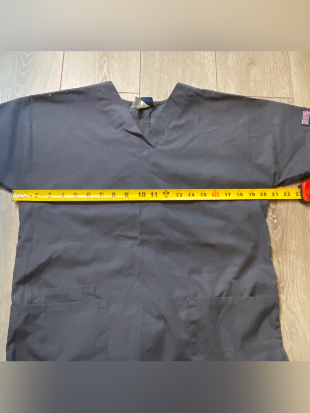 Cherokee Workwear Pewter Gray V-Neck Scrub XS Minimalist Utility Medical Uniform - Picture 5 of 6